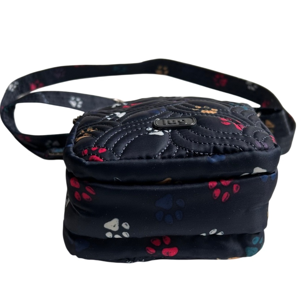 Lug Skeeter Mini Convertible RFID Crossbody Bag Paws Navy Print - Picture 15 of 15